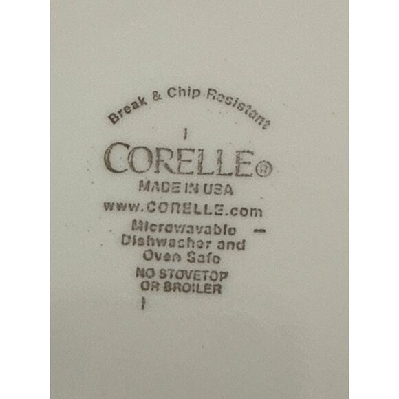 Corelle Chutney Garland Swirl Bread Plates Set of 4 Made in USA 7.25 Inches #2 - Picture 3 of 5